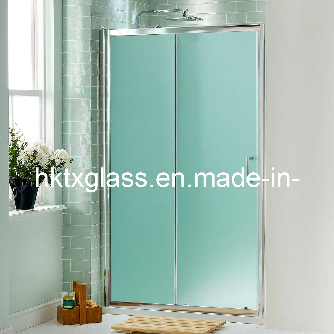 Frosted Shower Glass / Acid Etched Tempered Glass with En12150 and ANSI Certificate