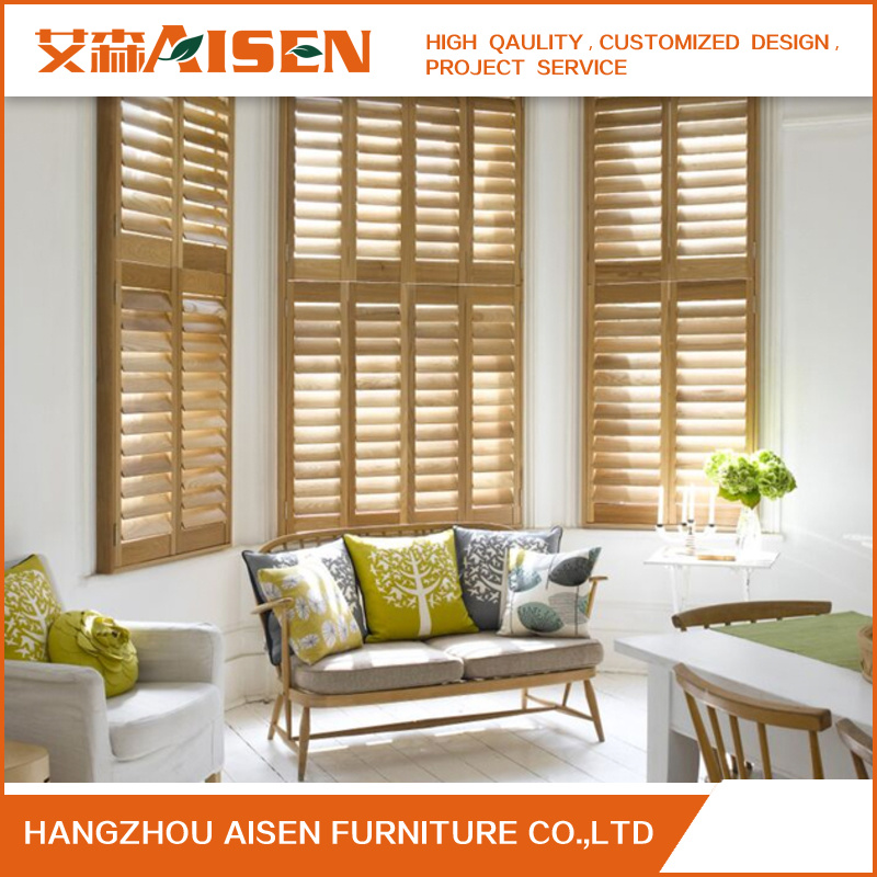 2018 Durable Basswood Plantation Shutter for Window Decoration