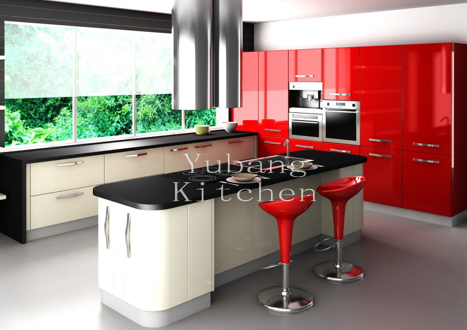 Baked Paint Kitchen Cabinet (M-L84)