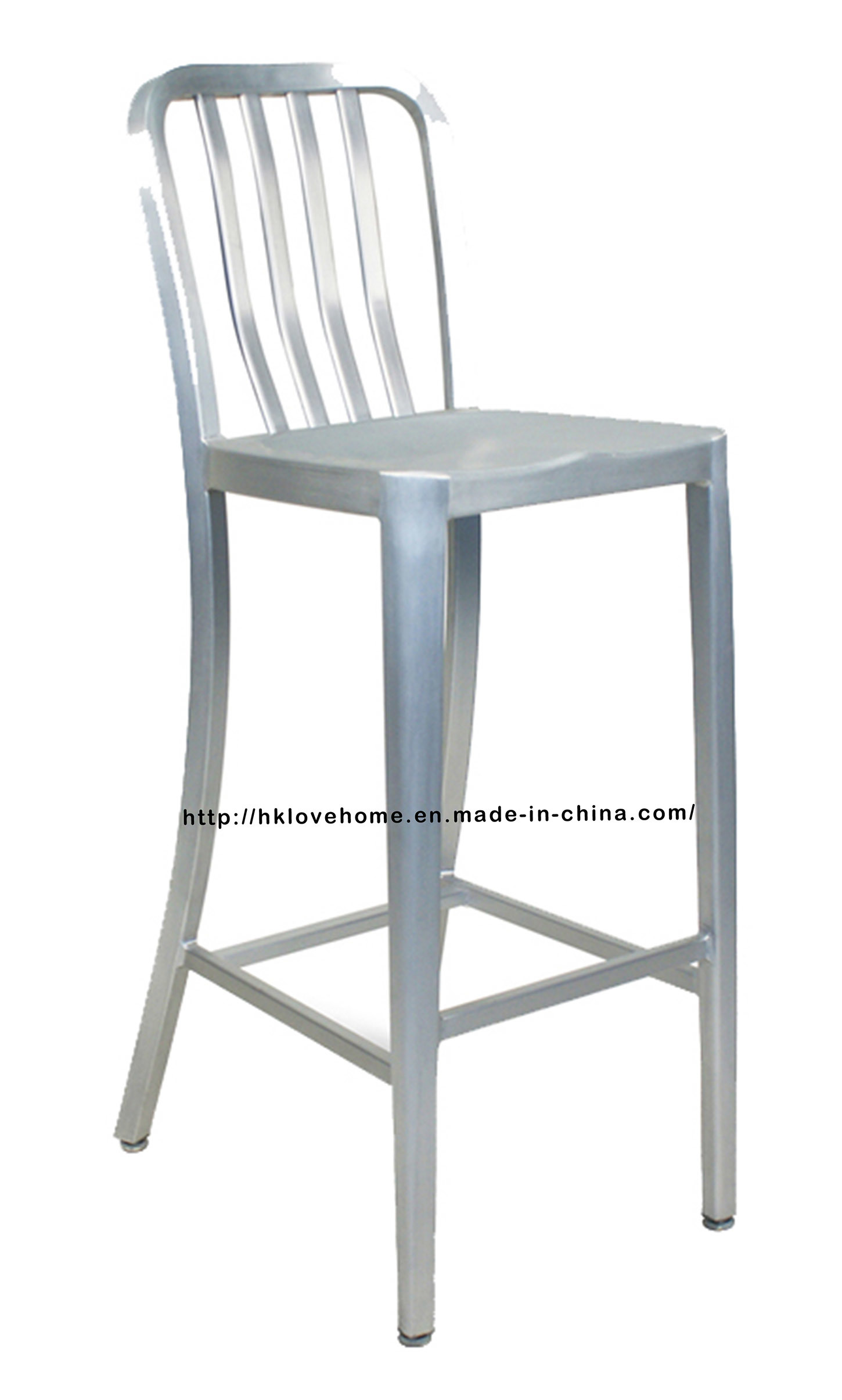 Morden Emeco Dining Restaurant Aluminum Navy High Bar Stools Chairs