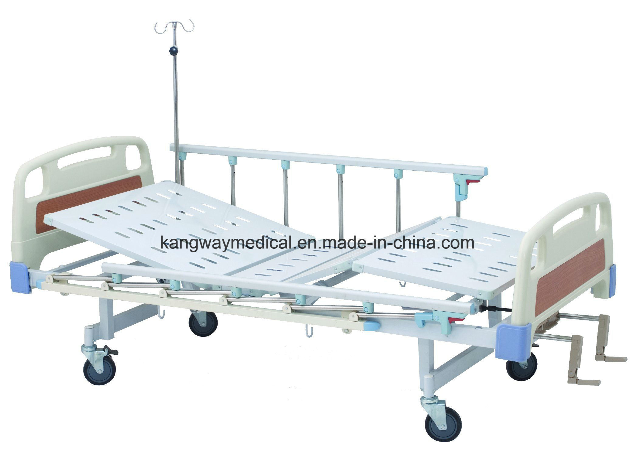 ABS Double Crank Hospital Medical Nursing Bed Detachable (Slv-B4020)