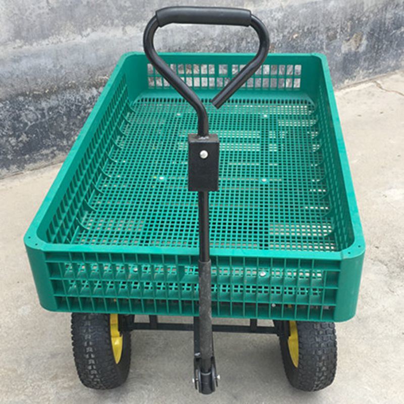 Plastic Garden Wagon Yard Buggy Trailer Lawn Utility