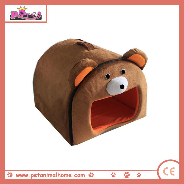 Cute Cartoon Pet Bed in Brown