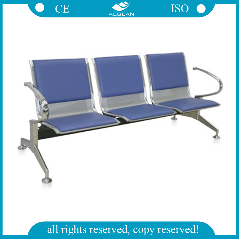 AG-Twc002 latest Aluminium Waiting Chair Leather China Hospital Chair