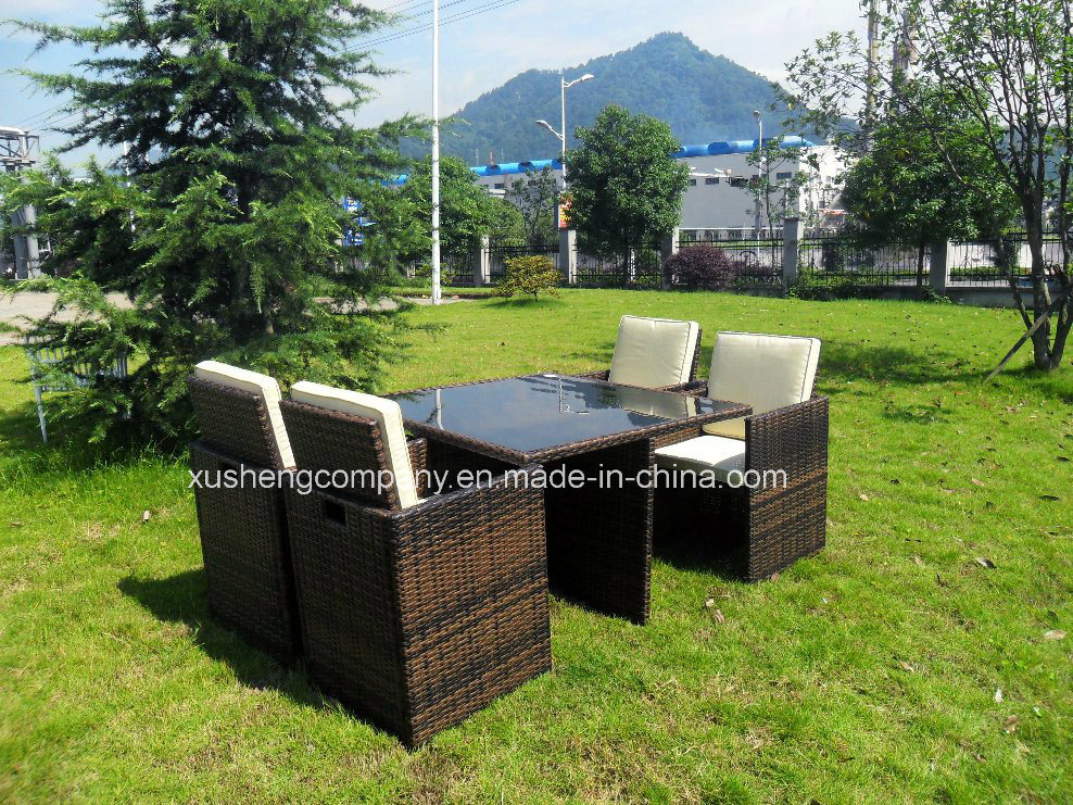 Cube Rattan Garden Furniture Set Chairs Sofa Table Outdoor Patio Wicker 4 Seater