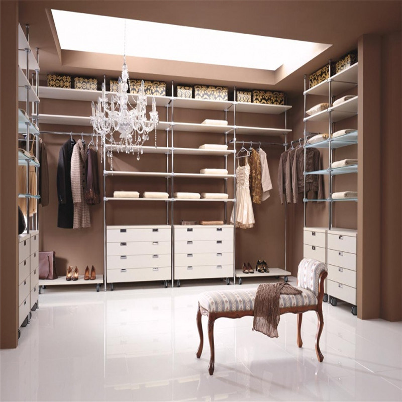 Fashion Modern Wooden Wardrobe/Walk in Closet (including jewelry box/shoe rack)