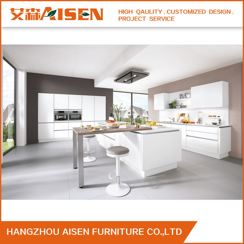 Supply 2016 Hot Sales Handle Free Glossy Lacquer Kitchen Cabinet