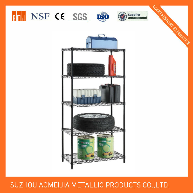 Chrome Metal Wire Shelf for Exibition