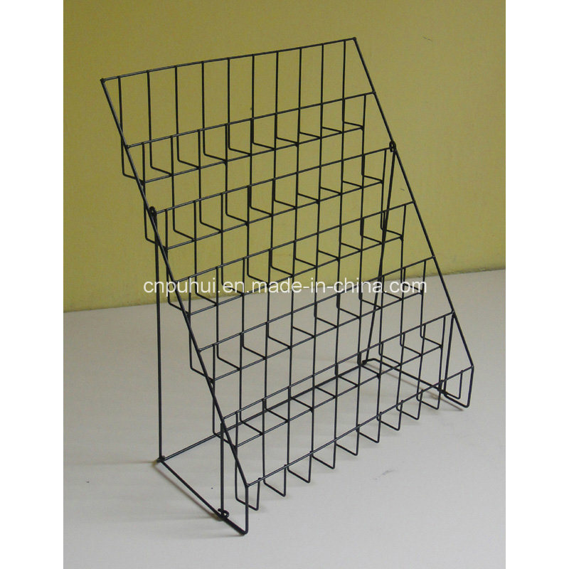 6 Tier Foldable Metal Wire Card Display Shelf (PHC109)