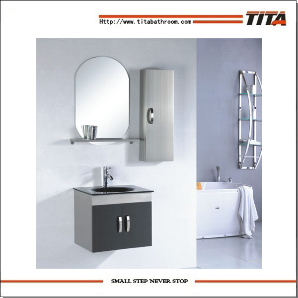 Stainless Steel Bathroom Furniture / Stainless Steel Bathroom Mirror Cabinet / 304 Stainless Steel Bathroom Cabinet (TS6034)