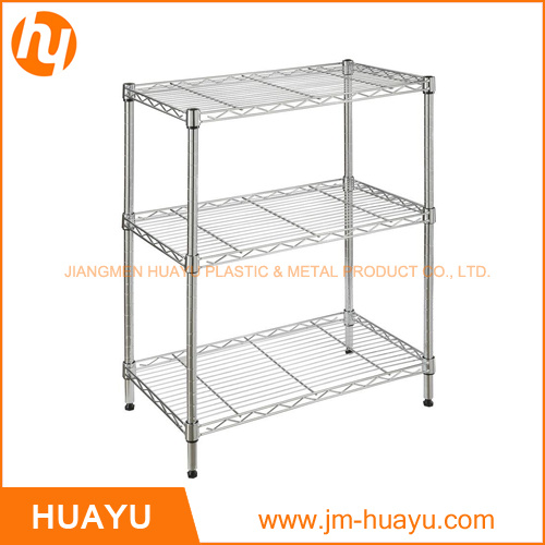 Household 2-4tier Adjustable Wire Shelf Commercial Shelving Galvanized Chromed Color Shelving