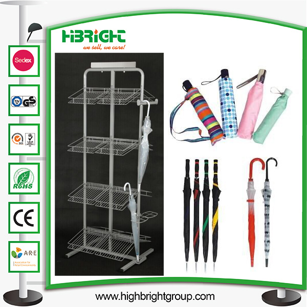 Metal Umbrella Display Stand Shelf Rack