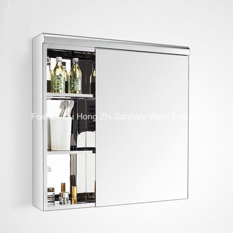 Wall Mounted Stainless Steel Bathroom Mirror Cabinet