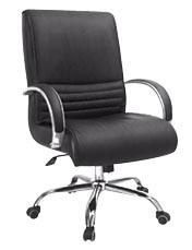 Modern Middle Back Swivel Leather Meeting Office Conference Chair (HF-BLA174B)