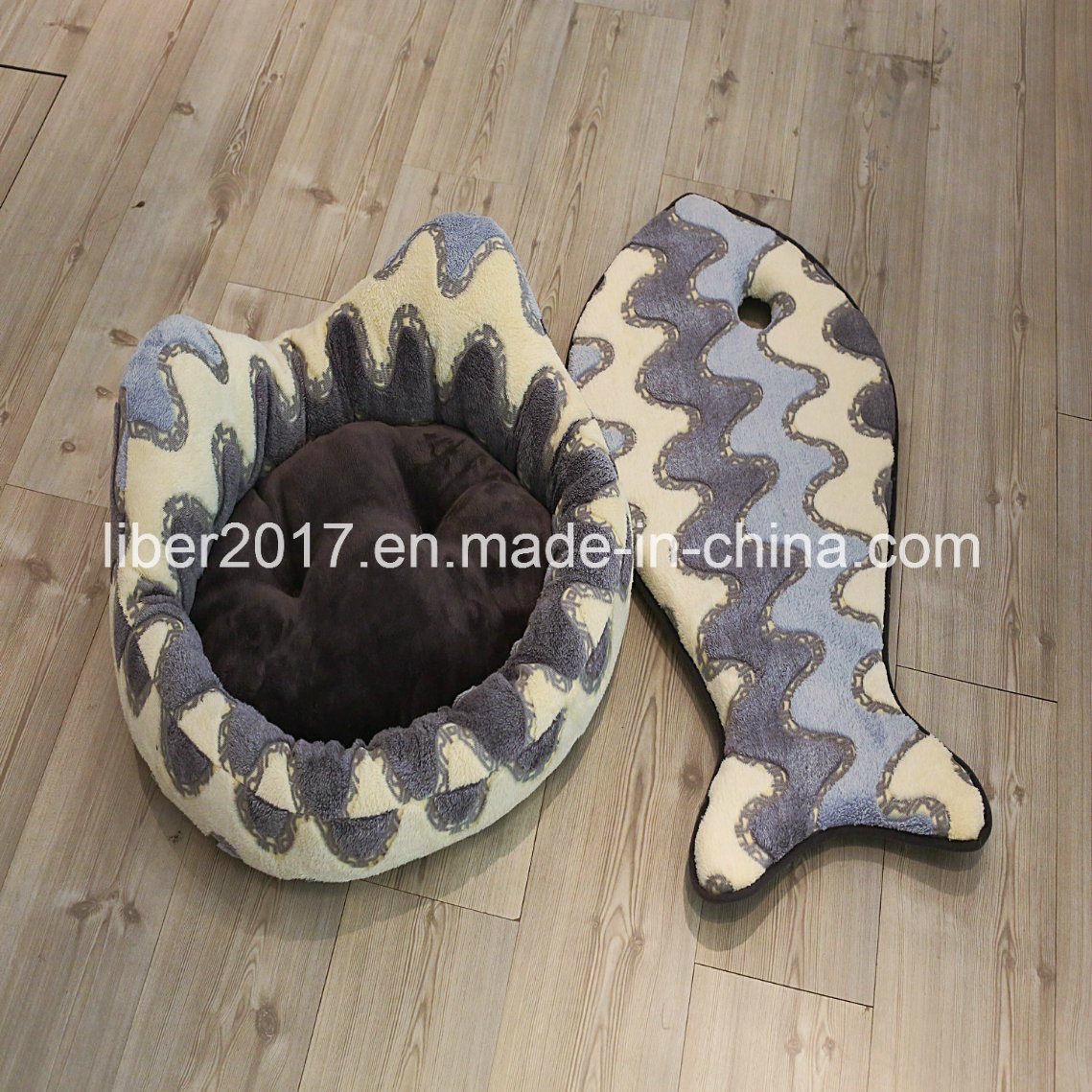 Fashion Design Fish Shape Dog Cat Pet Bed Mattress Mat Cat Sleeping Bed