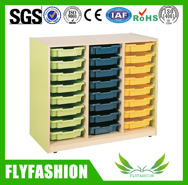 Kids Wooden Toy Drawer Storage Cabinets for Children (SF-131C)