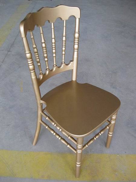 Gold Wood Wedding Napoleon Chair Sillas