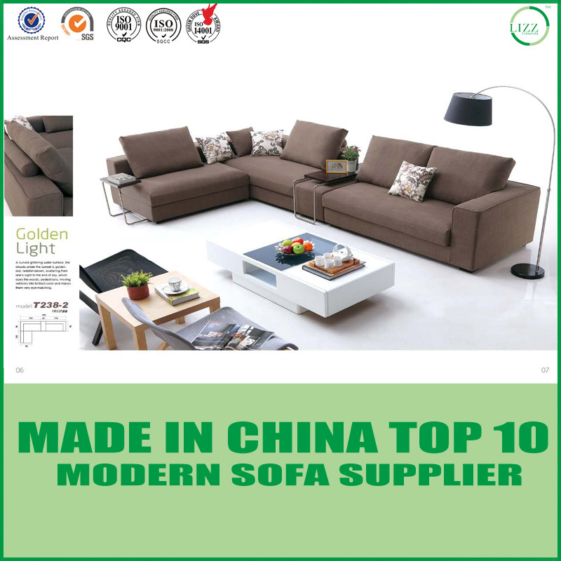 Wooden Frame Office Furniture Modern Fabric Living Room Sofa