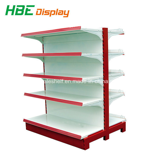 Economic Double-Sided Supermarket Gondola Storage Shelf