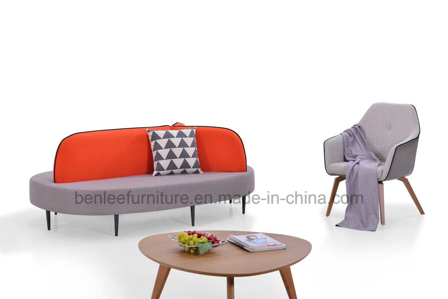 Waiting Sofa Office Leisure Fabric Sofa (BL-AO005)