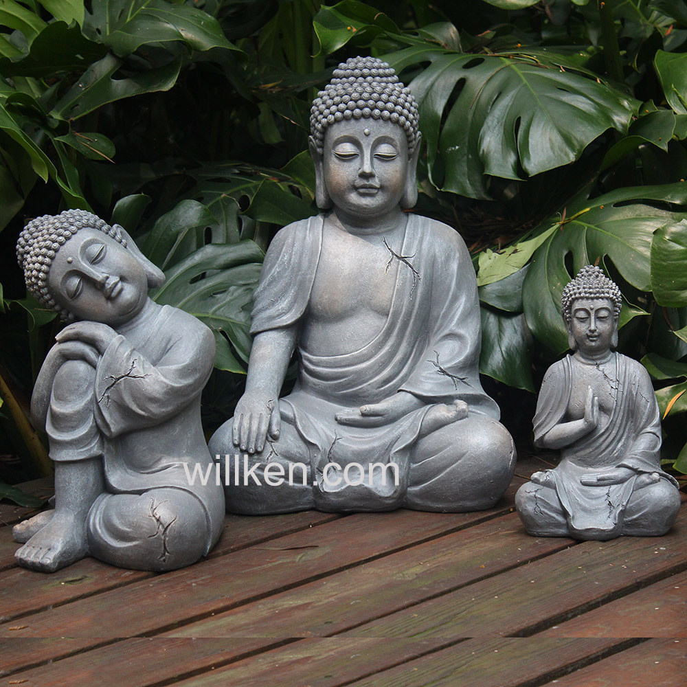 Outdoor Ployresin Sitting Buddha for Garden Decoration