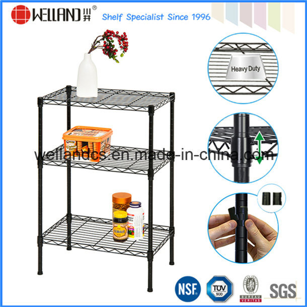 Adjustable Chrome Light Duty Free Standing Shelving (LD603575B3E)