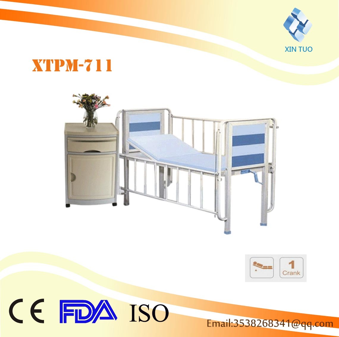 Superior Quality Manual One-Function Children's Care Bed