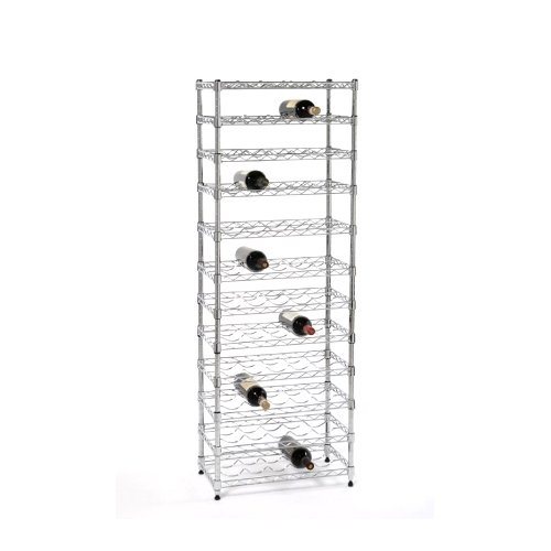 High Quality Adjustable Chrome Metal Wine Bottle Storage Rack Shelf, NSF Approval