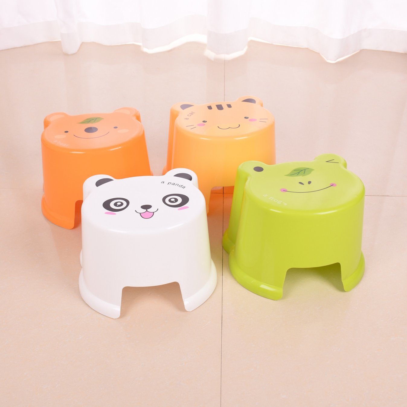 Lovely Colorful Plastic Stool Shower Stool for Children/Kids