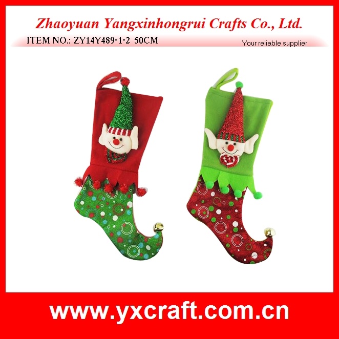 Christmas Decoration (ZY14Y489-1-2) Christmas Elf Stocking Craft Items