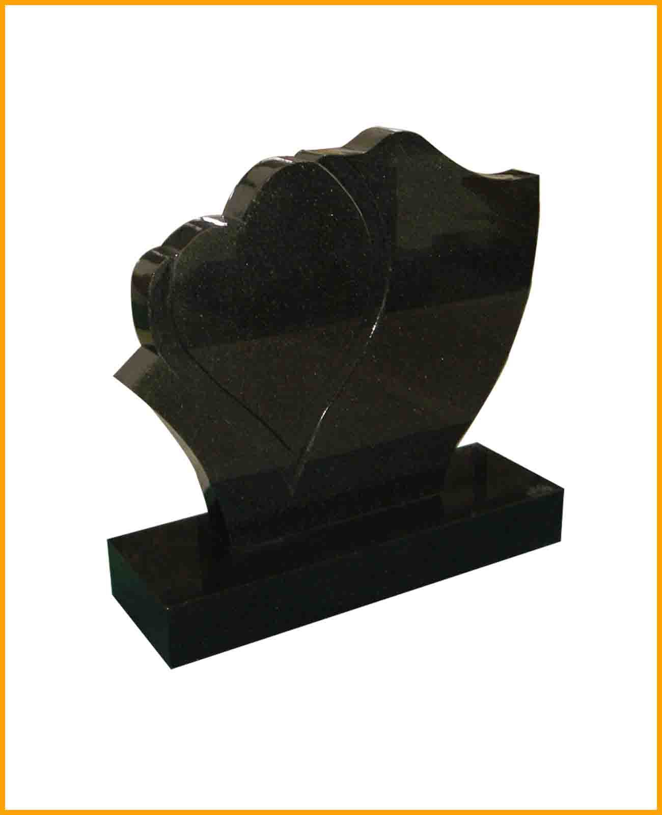 Shanxi Black Flower Granite Monument Tombstone