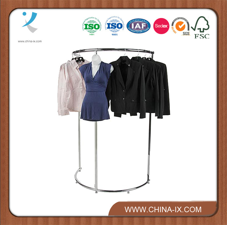 Half Round Garment Shelf for Clothing Store