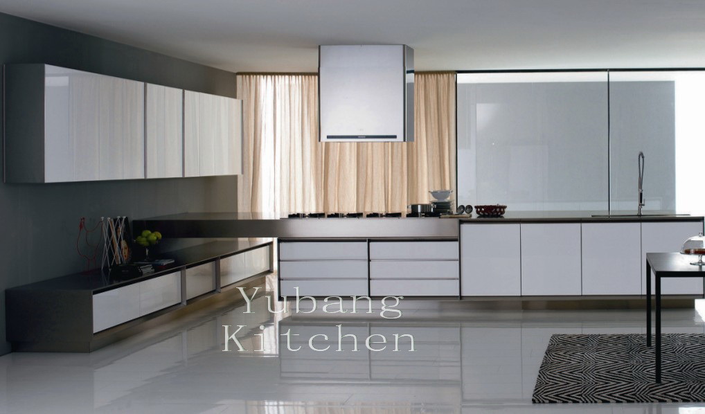 High Gloss/Matt Finished Lacquer Kitchen Cabinet (M-L49)