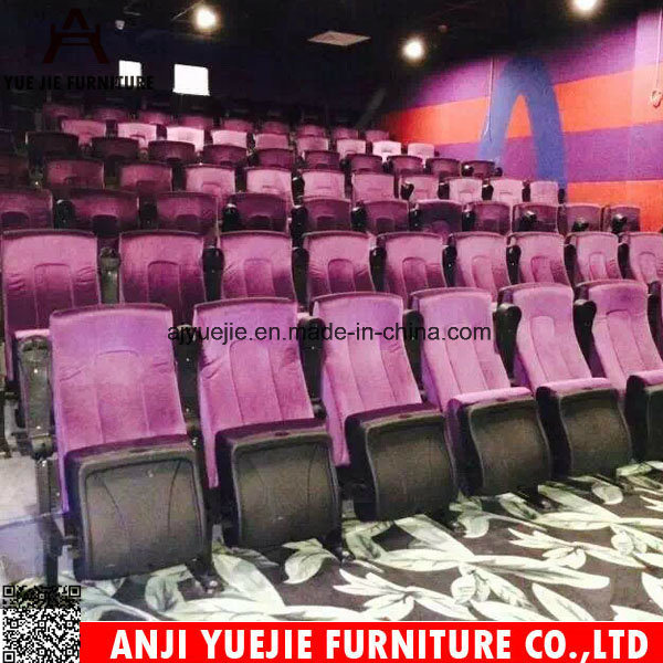 Purple Flannelette Fabric Comfortable Theater Chair Yj1803p