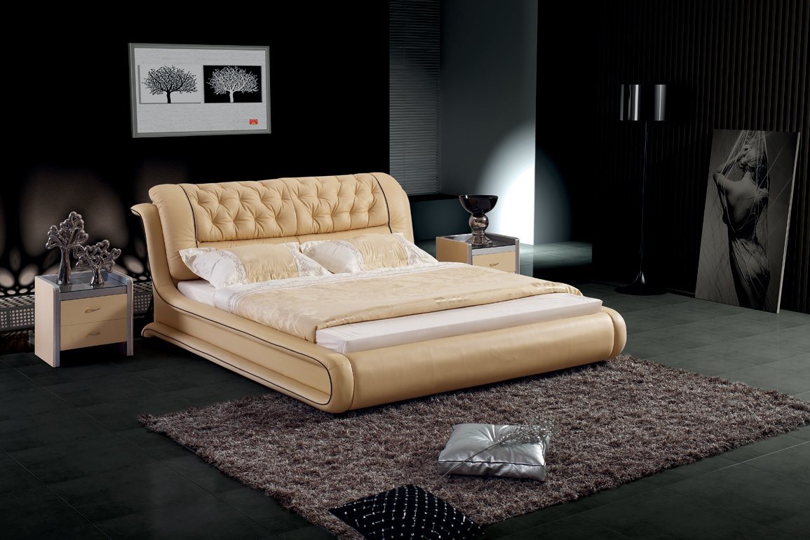 Bedroom Furniture Leather Bed (SBT-5819)