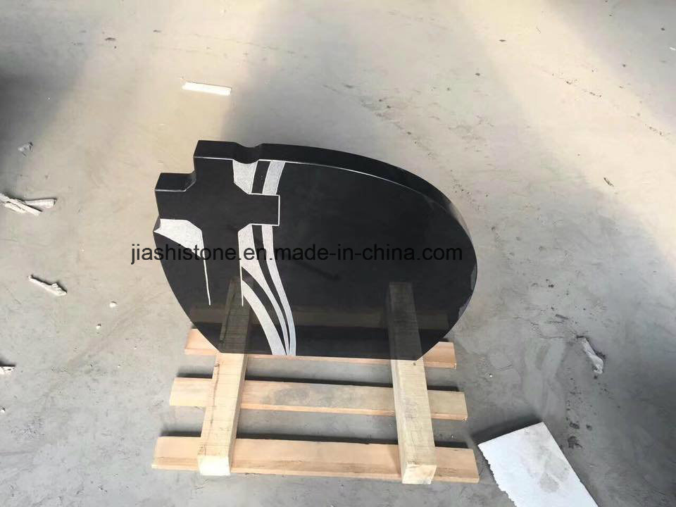 Shanxi Black Granite Tombstone Monument Design Factory in China