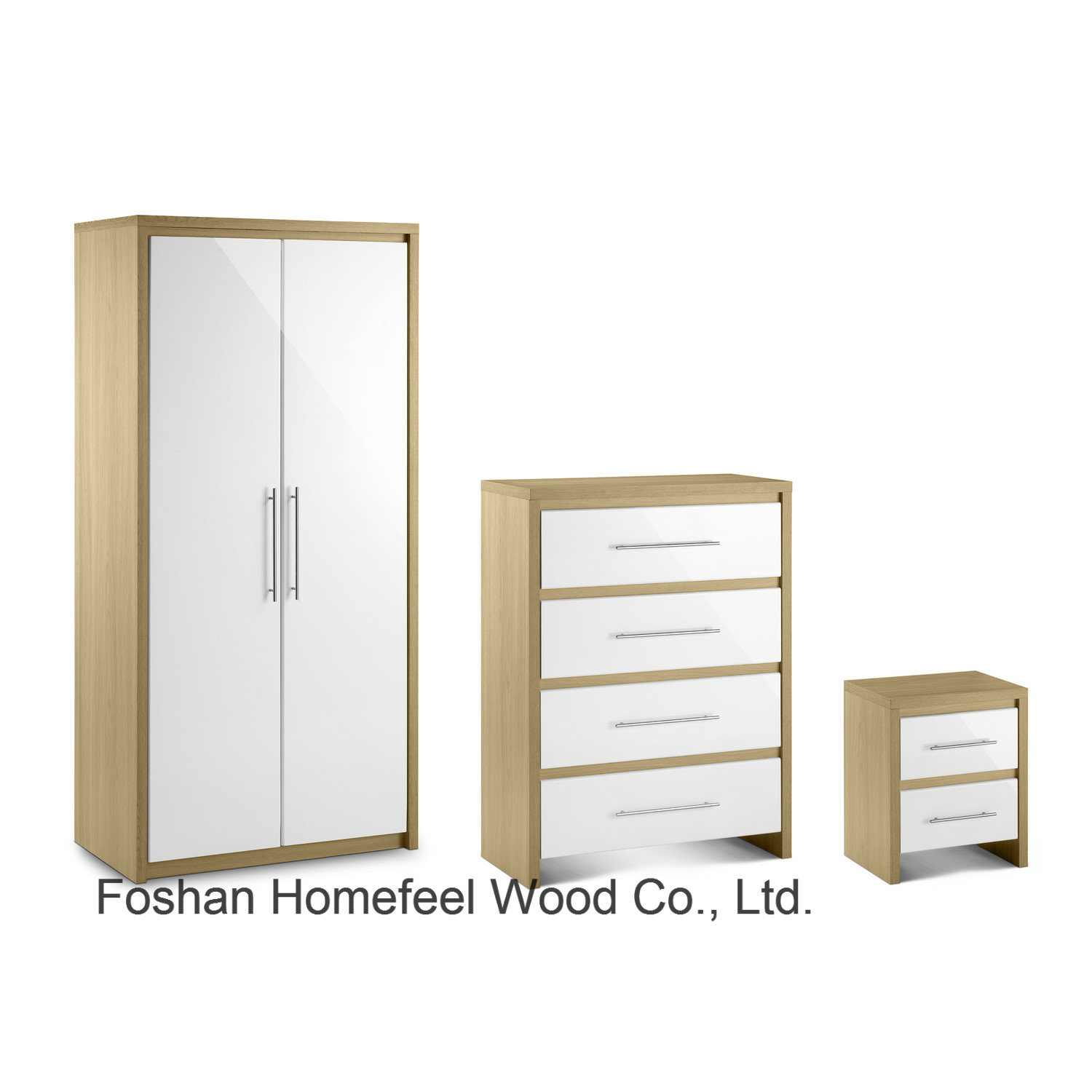 High Gloss Wardrobe Dresser Bedroom Furniture Set (BD20)