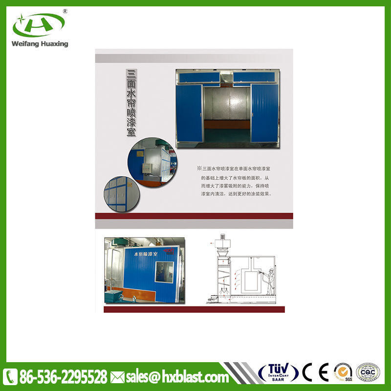 Coating Machine Three Water Spray Cabinet with SGS