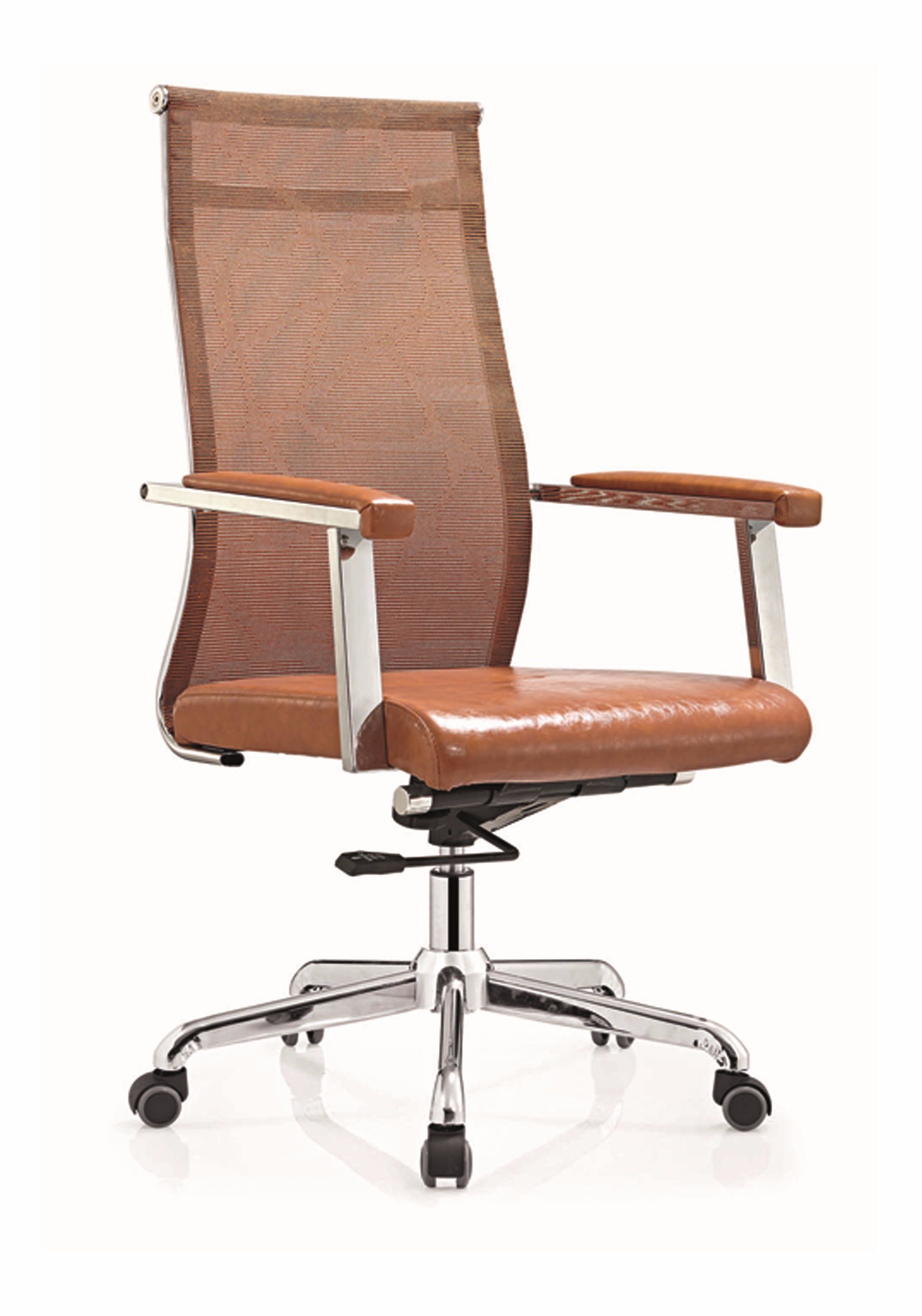 Mesh Back+PU Seat High Back Special Cushion Removable Chair