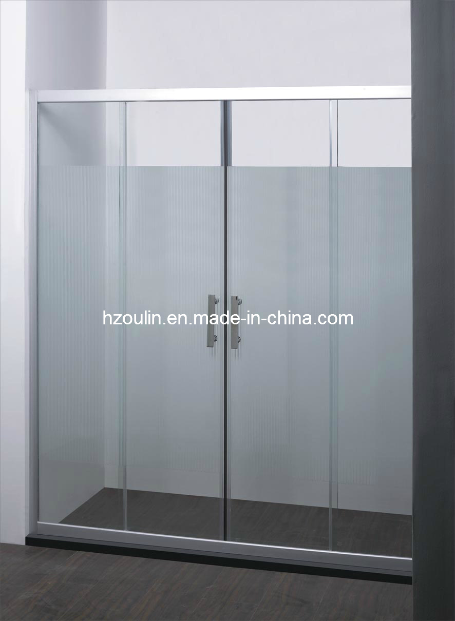 Chrome Aluminum Shower Door (SD-302)