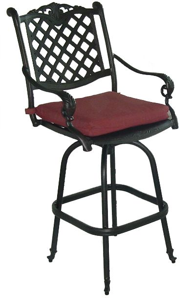 Cast Aluminum Outdoor Furniture Bar Stool Patio Furniture