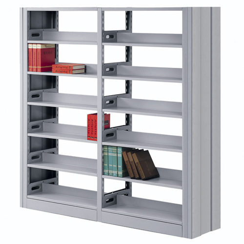 Library Bookshelf Double Sides Single Pole