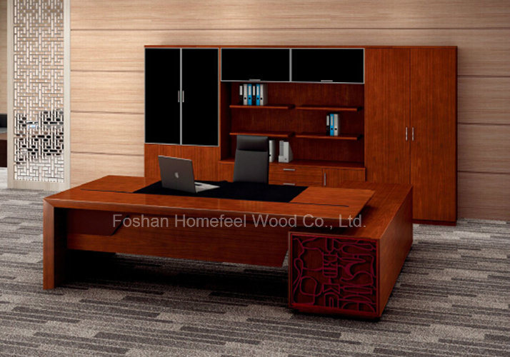 High Quality Antique Rose Wood Executive Office Desk (HF-LTA150)