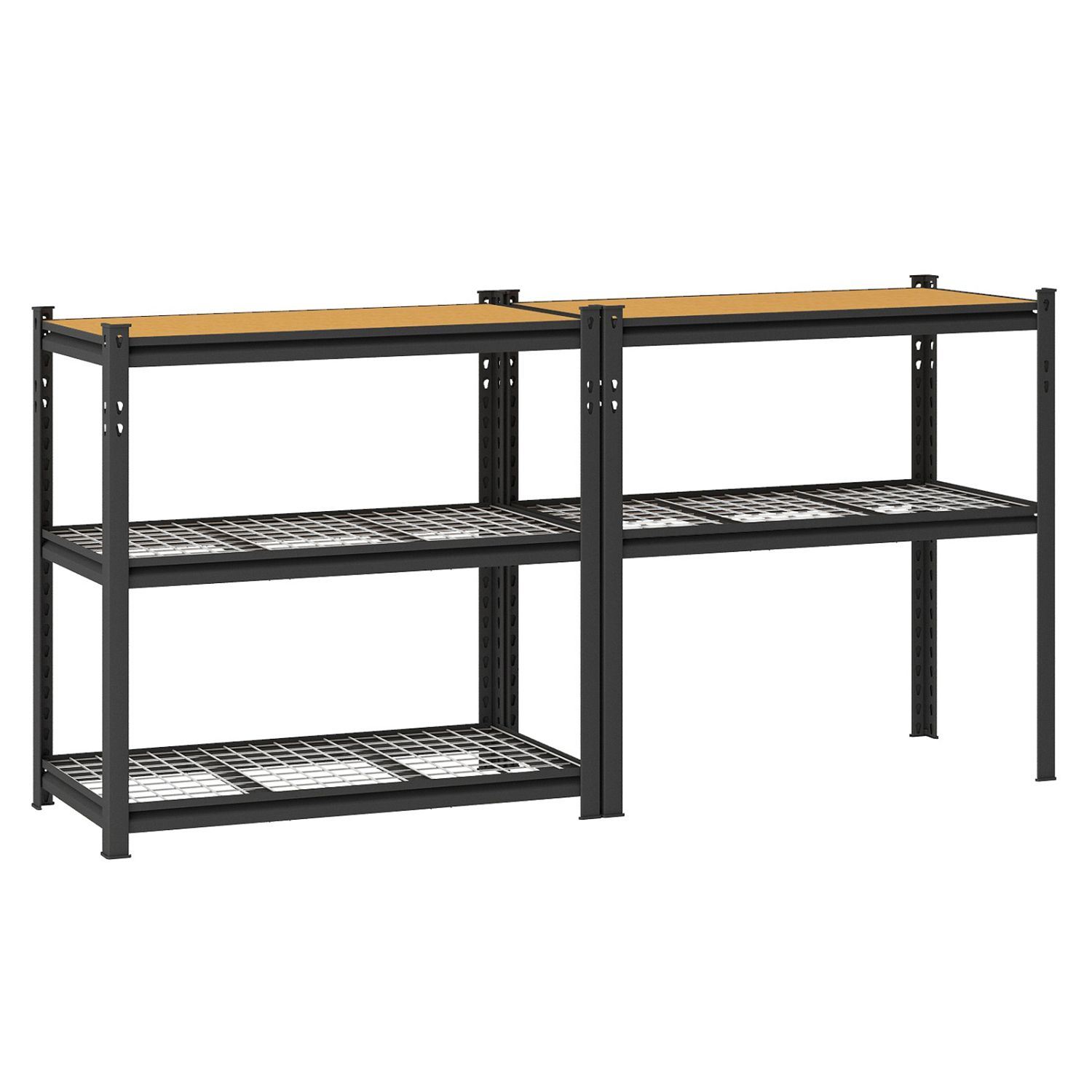 Slotted Angle Adjustable Metal Wall Shelving Shelves Industrial