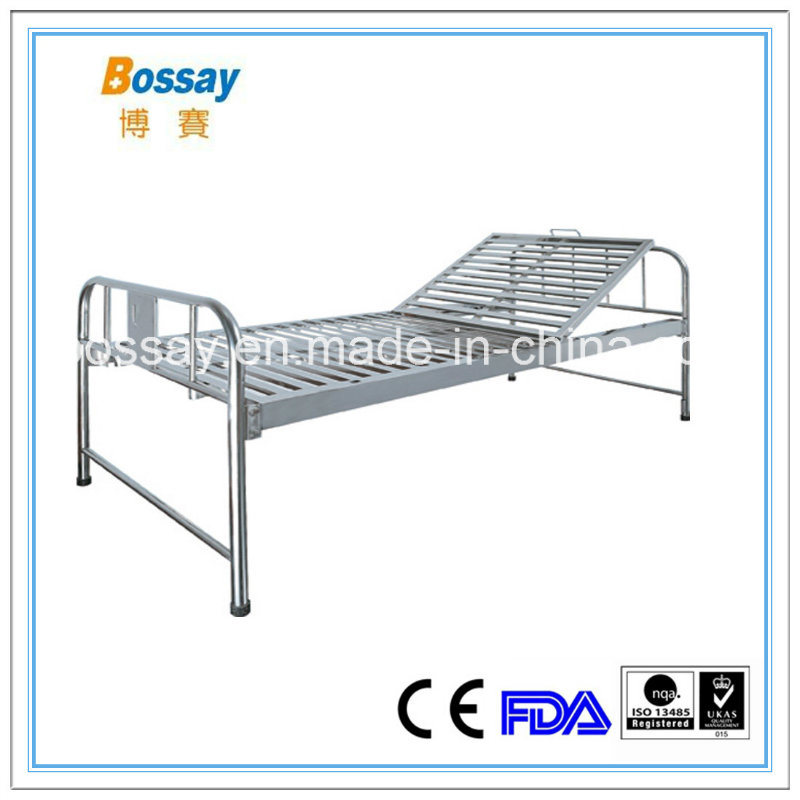 Cheap Stainless Steel Manual Bed Adjustable Bed Medical Bed