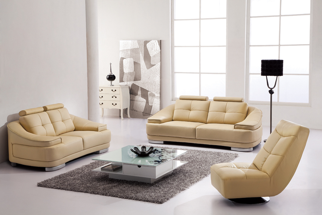 3+2+1 Living Room Genuine Leather Sofa