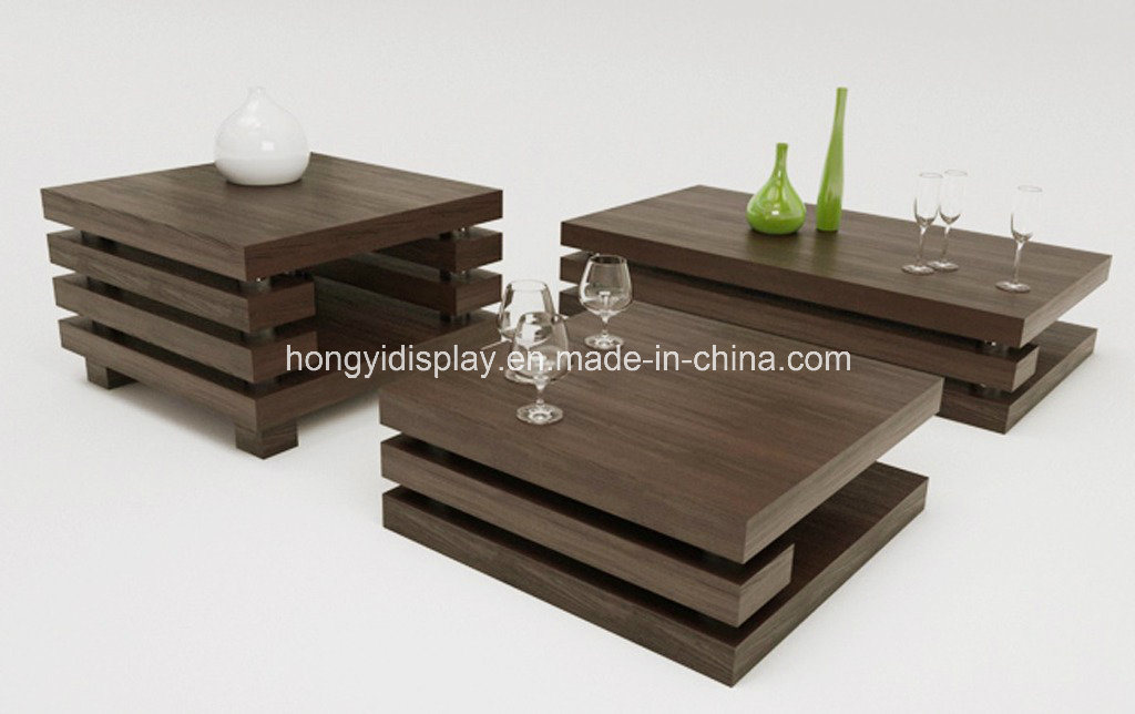 Wooden Coffee Table with Veneer Color