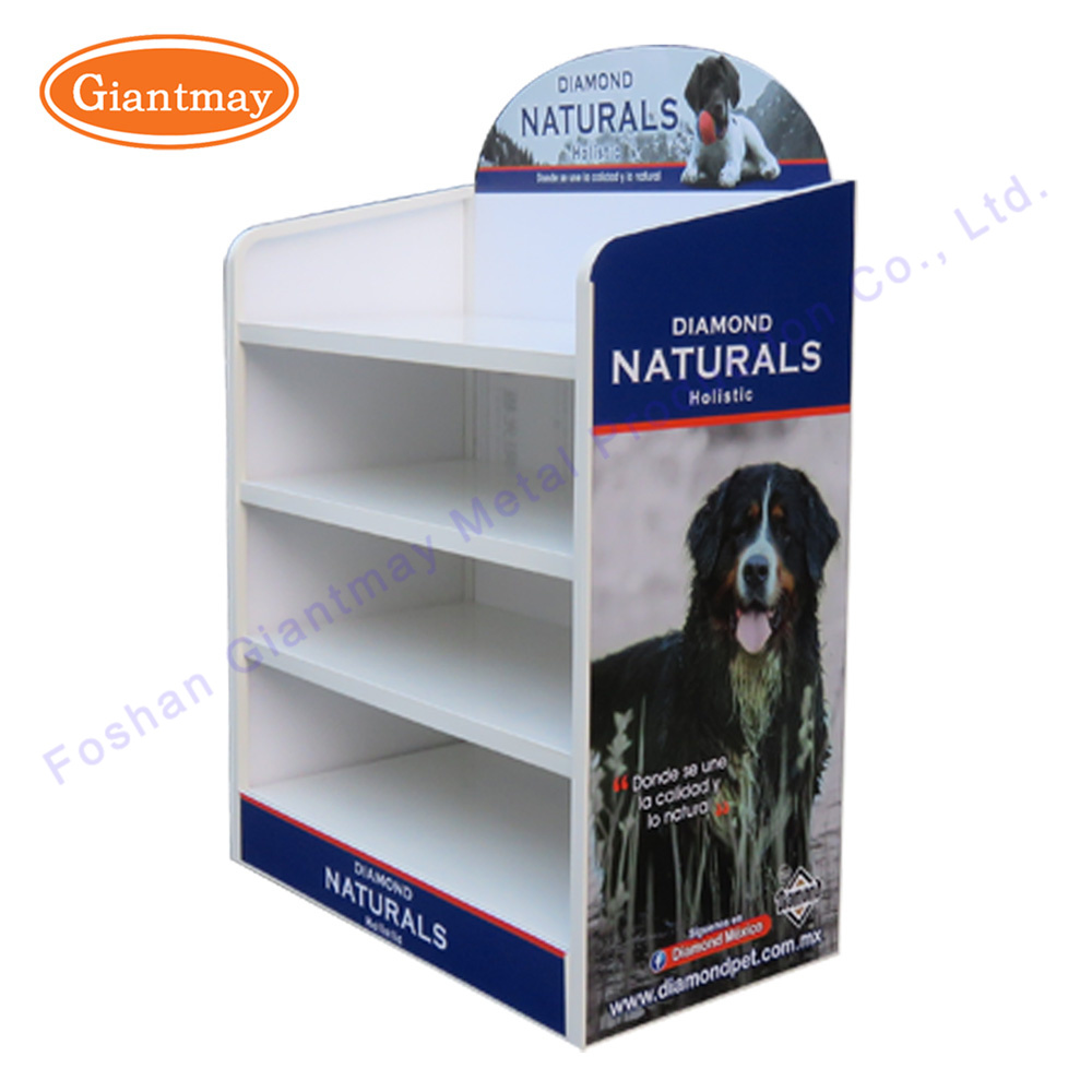 Heavy Duty 4-Tier Metal Exhibition Store Pet Food Display Racks