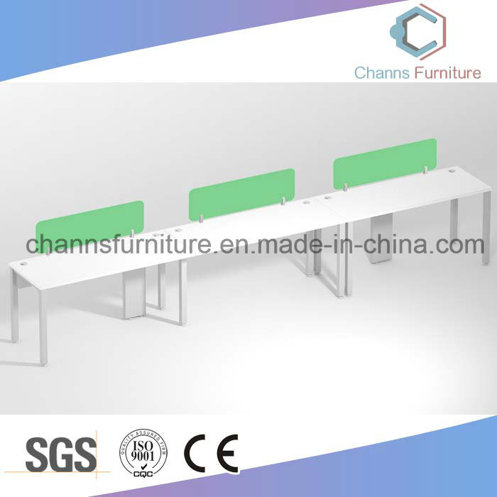 Straight Shape Furniture Wooden Table Green Partition Office Workstaiton CAS-W1801