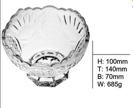 Carved Kiriko Glass Bowl with Good Price Glassware Sdy-F00391